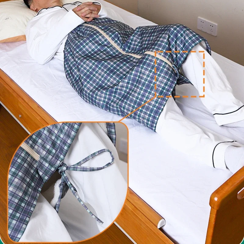 

Юбка для подгузников для взрослых, фартук с защитой от утечек для пожилых людей, прикованный к постели, защита от недержания, принадлежности для постельного белья, коврик для подгузников с боковыми утечками