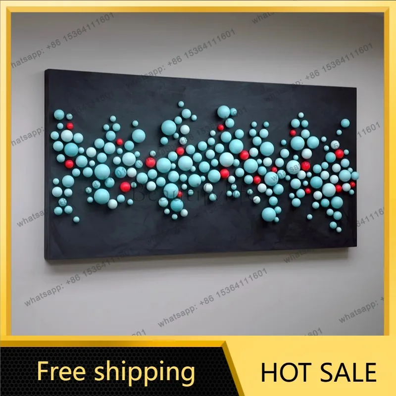 LJY modern light luxury living room background wall decorative painting high-end bedroom bedside painting