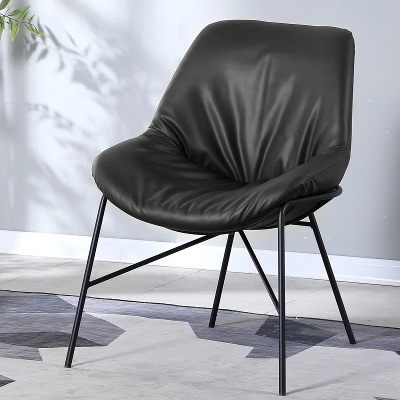 

Back Support Chairs Modern Black Bedroom Salon Chair Accent Floor Vanity Single Minimalist Fauteuil Salon Home Furniture