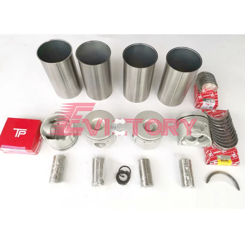 For Isuzu 4JG1-T 4JG1T rebuild kit +water pump turbo type piston oil gallery