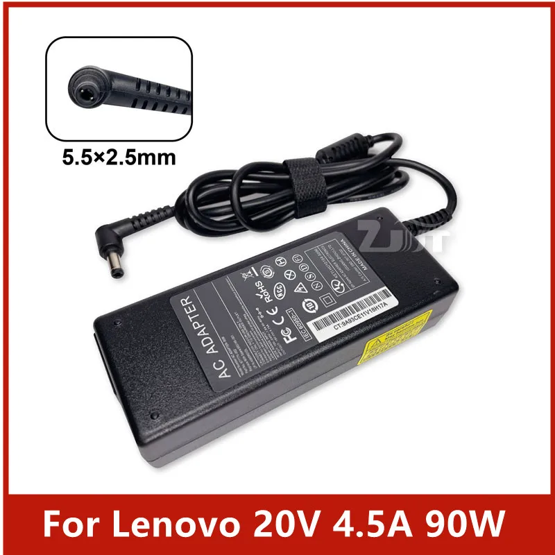 20V 4.5A 90W 5.5*2.5mm AC Laptop Adapter Power Charger For Lenovo Y400 Y450 Y460 Y470 Y410 E49 E47 Z400 Z480 G470 G480 G485 B460