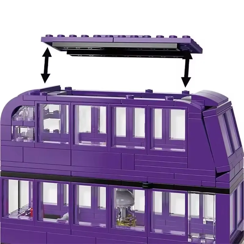 New Anime Character Harry 75957 Building Blocks Model Street View Knight Bus Children's Toys Christmas Gift