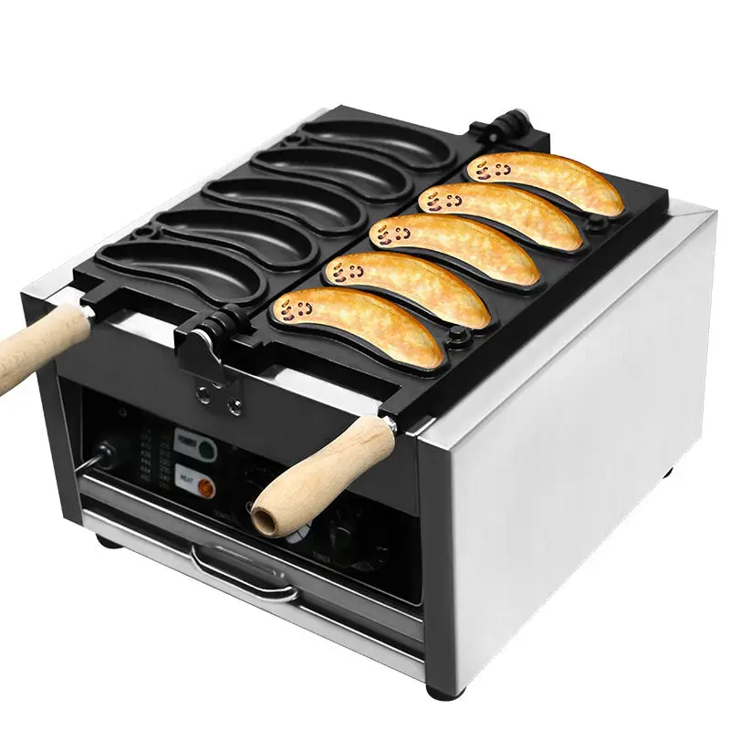 2024 new street banana shape Waffle Maker Waffle Stick Machine