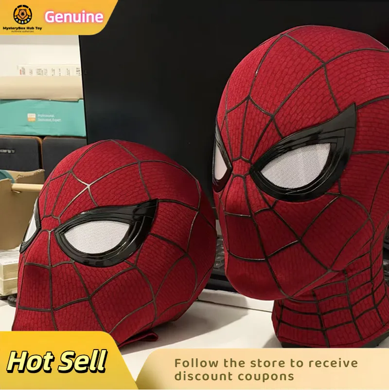 Brand New Day Spider Man Headset Handmade Eye Magnet Adsorption Movie Restoration Mask Comic Exhibition Cos Gift For Fans
