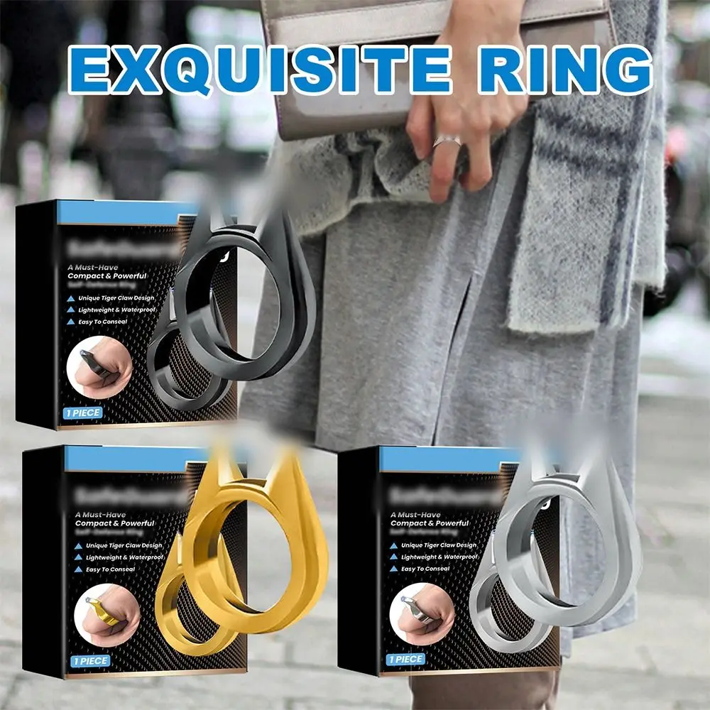 Safety Protection Sparkforce Ring Mini Valentine\'s Day Gift Keychain Accessories Ear Finger Buckle Ring Reusable Alloy Ring