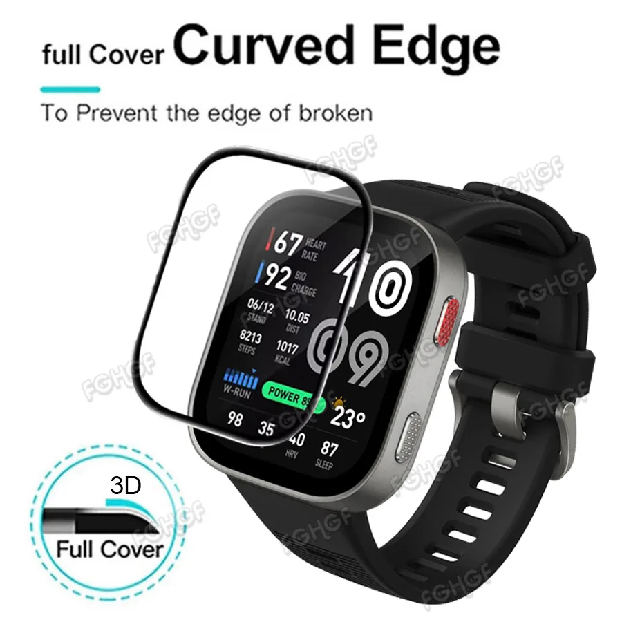 Anti-scratch Protective Film For Amazfit Bip Max Full Coverage Screen Protector For Amazfit Bip 6 5 Unity Accessories Not Glass