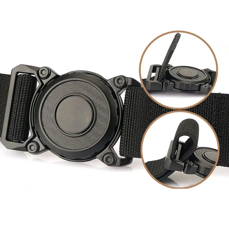 New Men Tactical Belt Rotary Metal Pluggable Buckle Belts For Men High Quality Breathable Nylon Belt Outdoor Work Belt