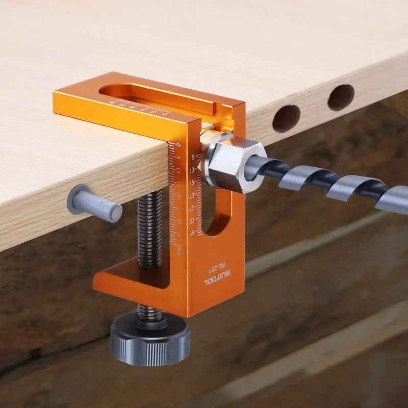 

Concealed rebound device, hole opener, cabinet door vertical punching woodworking laminate, invisible punching artifact