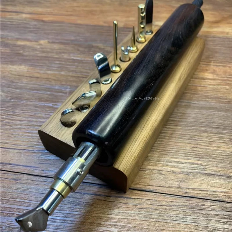 Leather Goods Pressure Edge Line Electric Low Temperature Control Soldering Iron DIY Leather Backpack/belt Edge Pressing Tool view 5