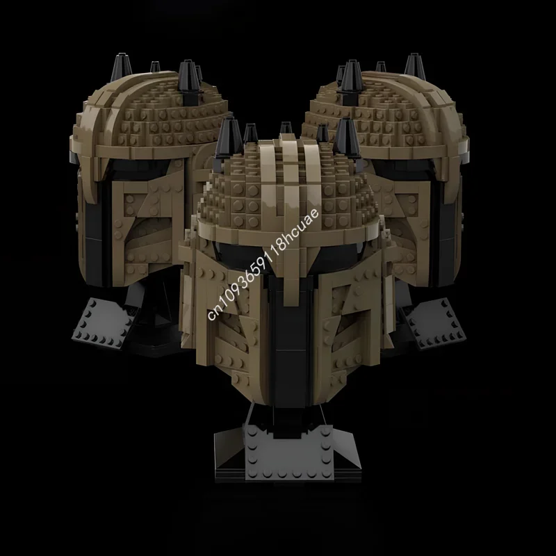 674pcs MOC Helm Armuriere Manddalorian Model Bouwstenen Speelgoed Architectuur DIY Creatief Idee Baksteen Kerstcadeaus Kinderen