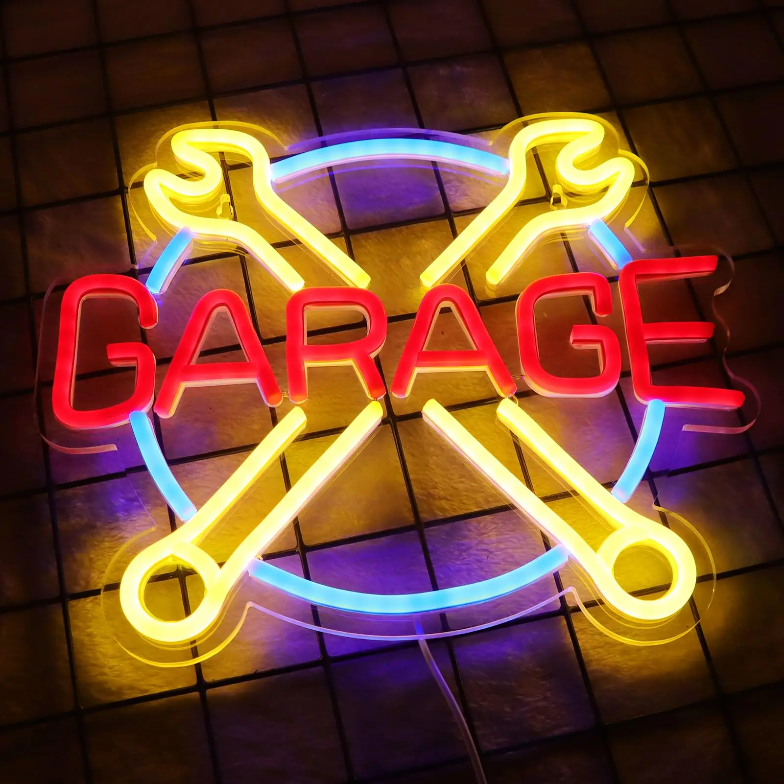 Car Gearbox Neon Sign Led Lights Automotive Repair Shop Garage Room Decor Luminous Business Signboard Neon Lights