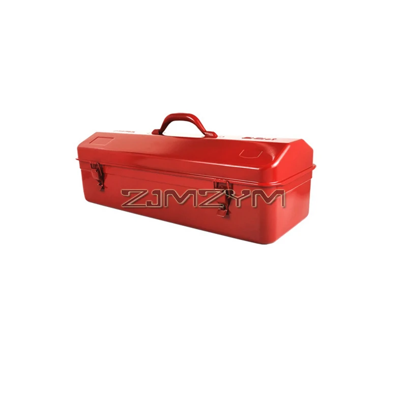 Portable Metal Tool Box Heavy Duty Tool Organizer Box Iron Sheet Toolbox Tool Storage Case Lockable Tool Box 540x210x190mm