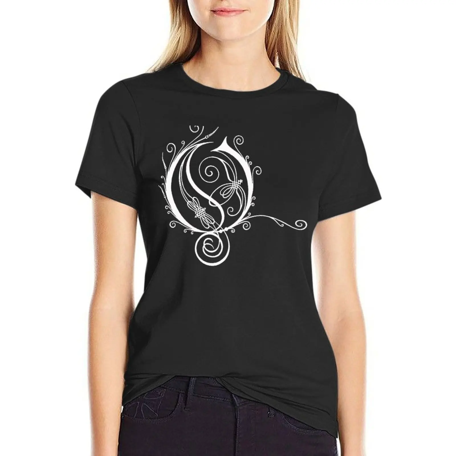 

Best of opeth logo 03 Genre Progressive metal exselna T-shirt summer top cute clothes tops Women