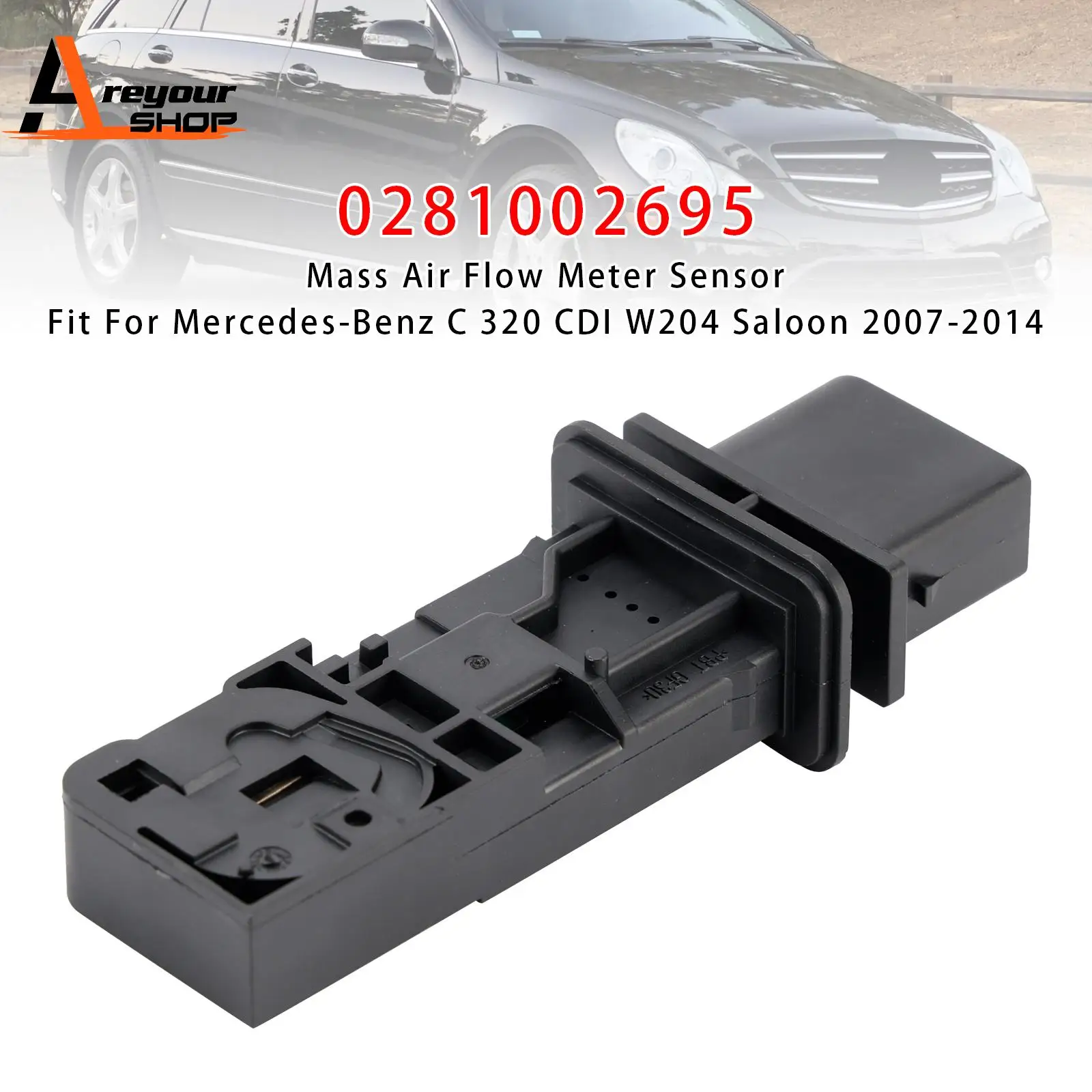

Mass Air Flow Meter Sensor for Mercedes E350 ML350 E320 R320 0281002695