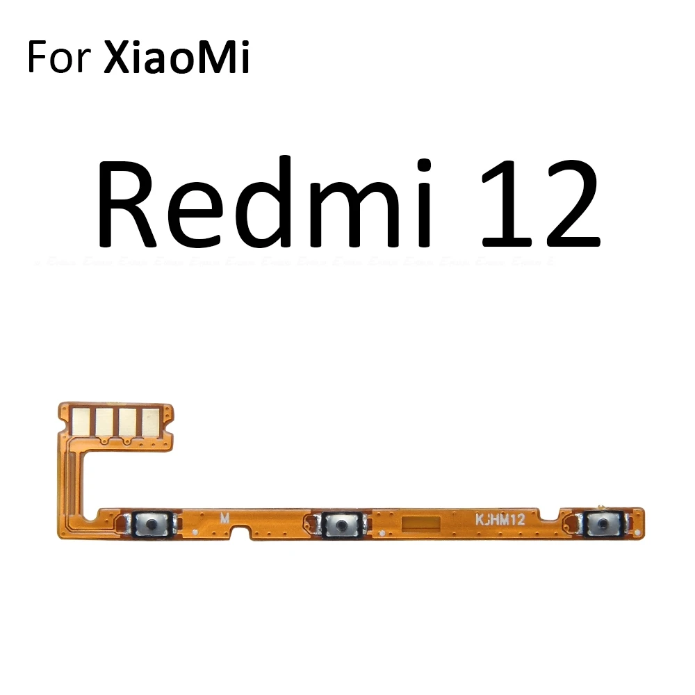كتم التبديل مفتاح الطاقة على إيقاف حجم زر التحكم الكابلات المرنة ل Xiaomi Redmi 12 12C 13 13C 13R 14C 14R A3x A1 A2 A3 Plus Pro