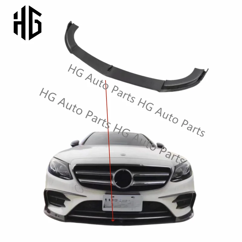 

FD Style Car Front Bumper Splitter Lip Chin Guard Spoiler Protective For Mercedes Benz E Class W213 Carbon Fiber Front Lip