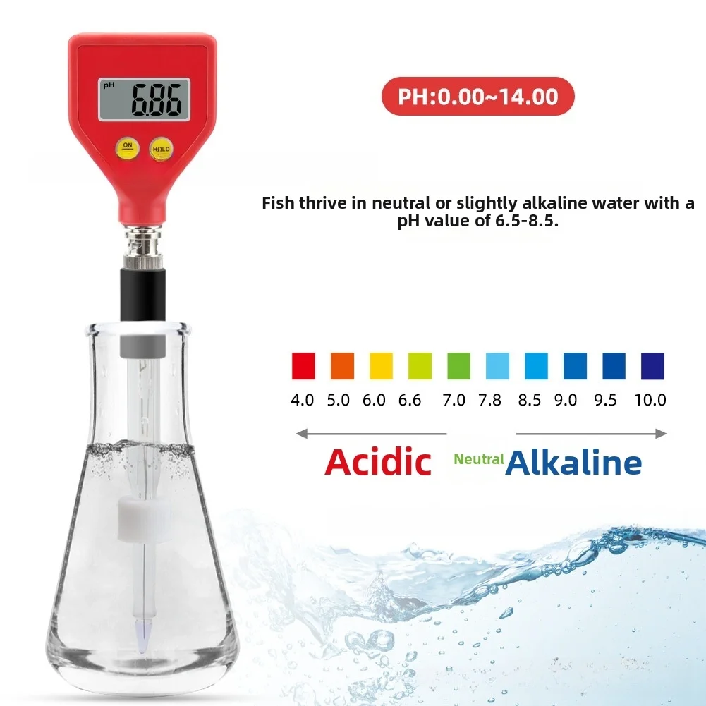 PH-98108 Digital PH Meter 0.00-14.00 Range Automatic For Temperature Compensation Water Quality Tester For Aquarium Swimming Poo