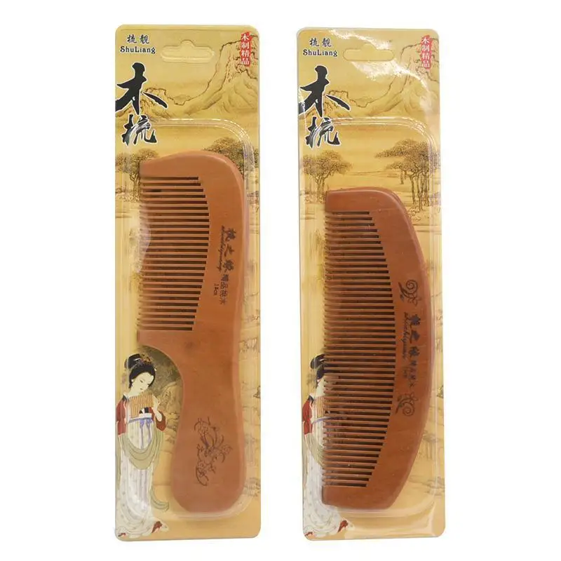 Colorful Plastic Hair Comb Wide Tooth Detangling Comb for Men Women Straight Curly Hair Large Teeth Salon Styling Tool