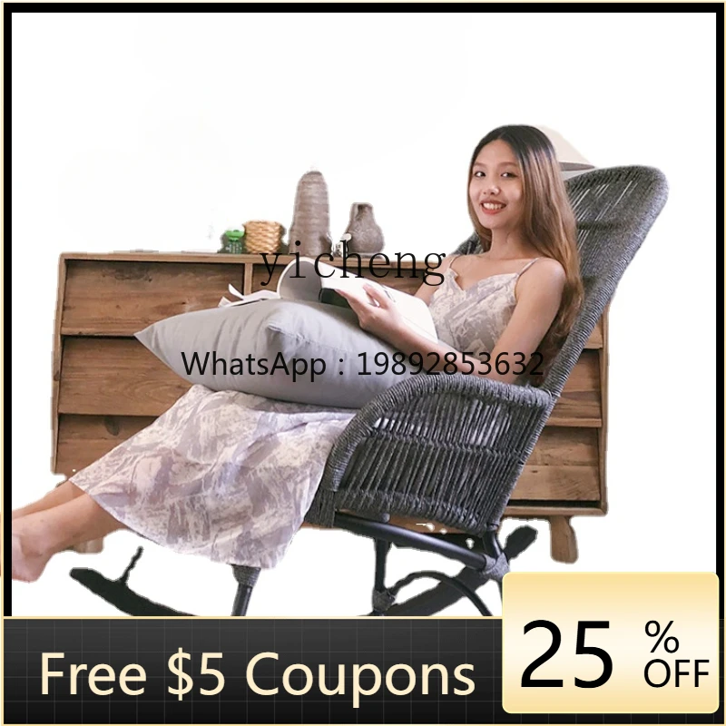 

ZZ Tqh Adult Recliner Outdoor Adult Home Use Leisure Leisure Chair Lazy Single Light Luxury Living Room Rocking Chair