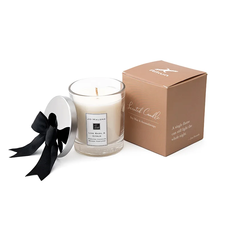 Scented Candles Glass Cups Smokeless Soy Wax Indoor Decoration Romantic Holiday Gifts m