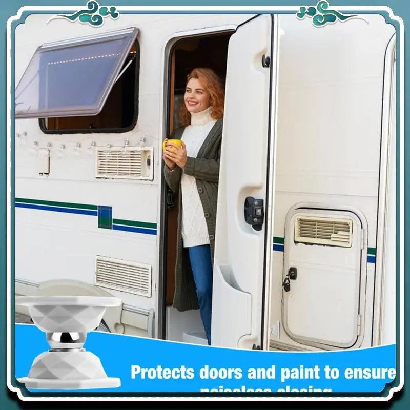 

ABTU-4 Piece RV Magnet Door Bracket, RV Silicone Door Stop, Suitable For Caravan RV Accessories, Boat Cabin