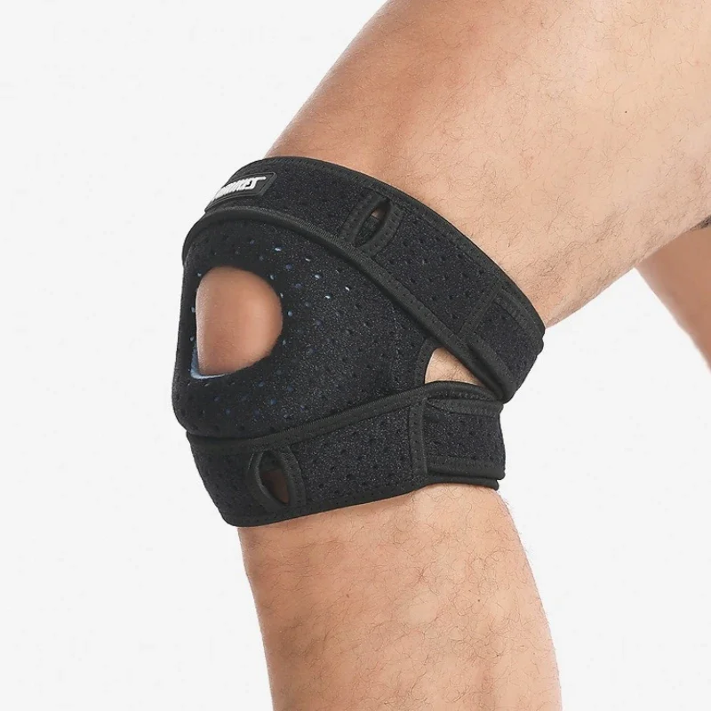 조절 가능한 슬개골 무릎 보호대 젤 패드 포함 통기성 지지대 관절염 건염 통증 완화 러닝 하이킹 스포츠 남성 여성용