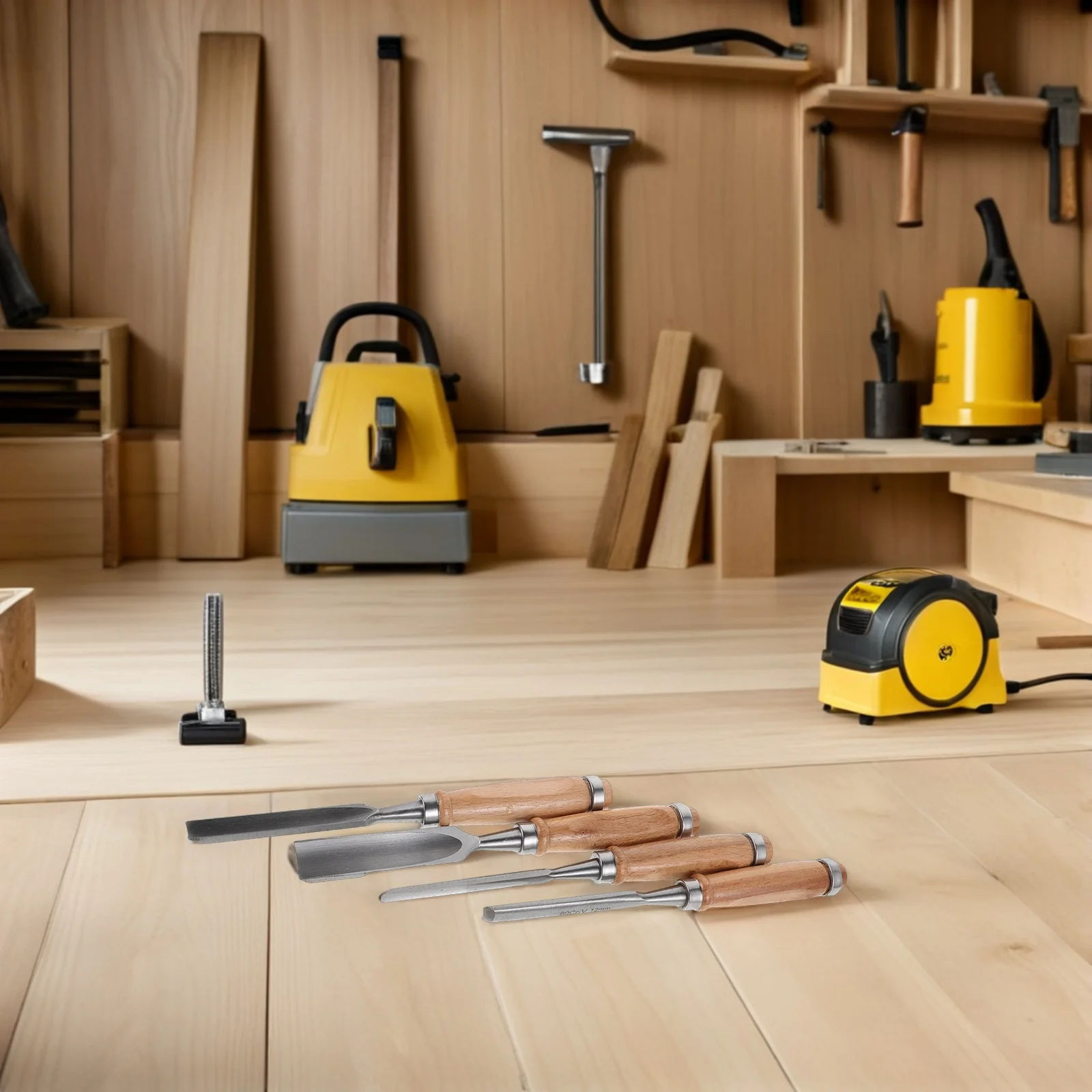 

4pcs Wood Carving Kit Woodworking Chisel Set 6/12/18/24Mm Semi-Round Blades For Cutting Shaping Engraving Carpentry Hand Tool