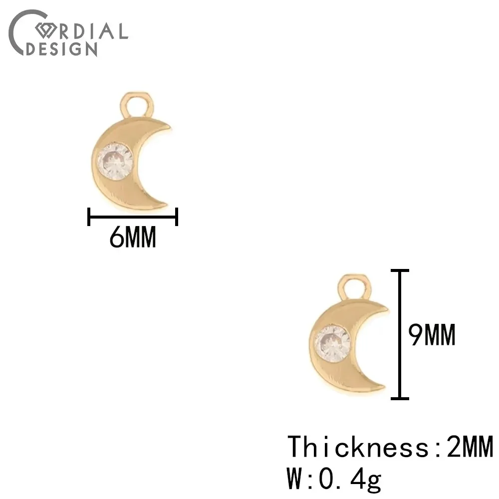 코디얼 디자인 100개 CZ 참 장식품 팔찌용/수제/구리 귀걸이 액세서리/DIY 제작/쥬얼리 부품 및 구성품