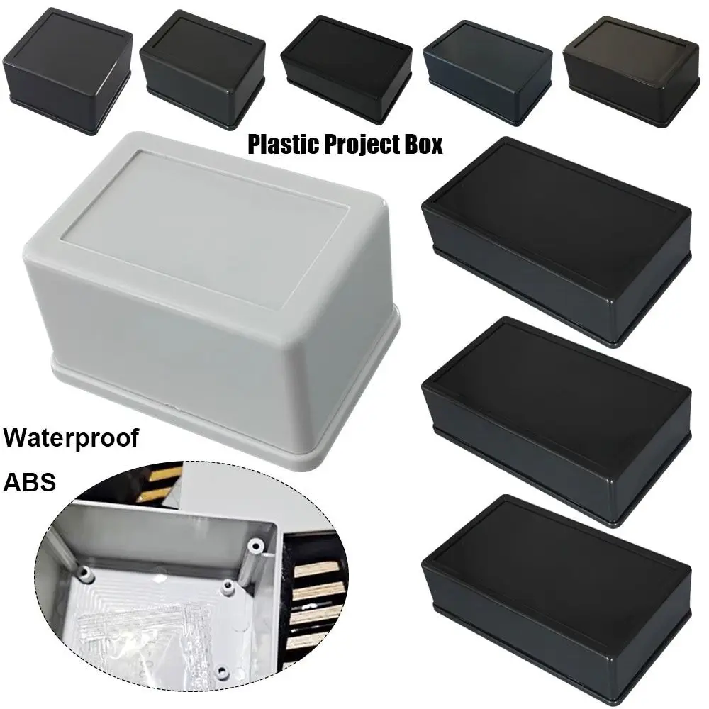 Waterproof Project Enclosure Boxes White Black 10 Styles Storage Case ABS Plastic Housing Instrument Case Electronic Supplies