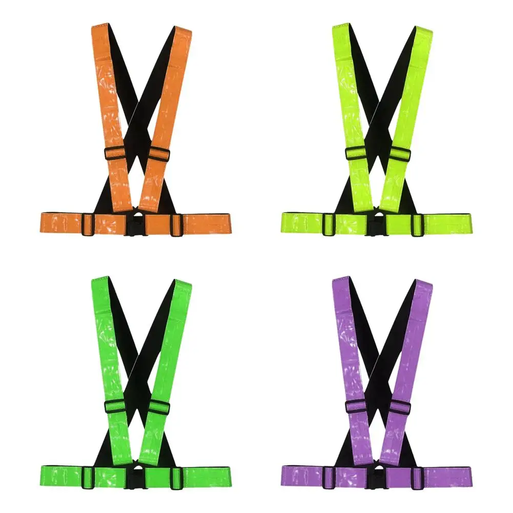 Outdoor Supplies Reflective Elastic Vest Night Running Cycling Reflective-Cloth Adjustable Safety-Vest Riding Equipment image 2