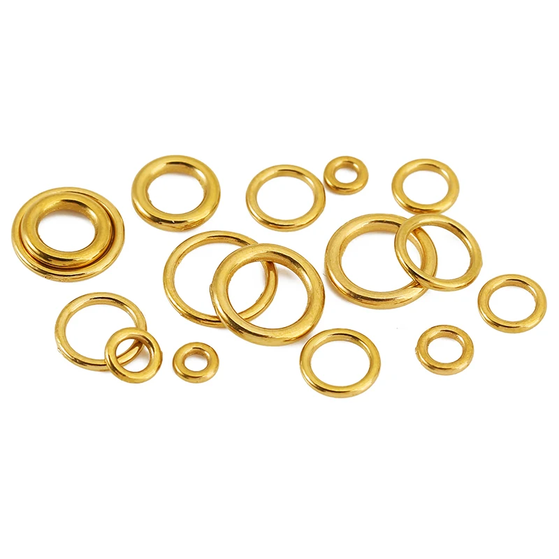 

50pcs High Quality PVD Stainless Steel 4 5 6 8 10mm Seamless Ring Connector Closed Jump Rings for DIY Jewelry Making Accessories