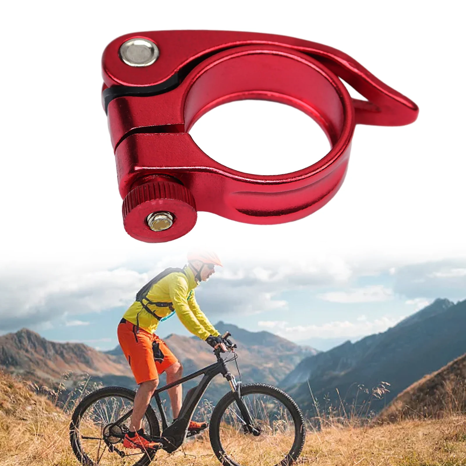 

Quick Release Clip Seatpost Clamp Bicycle Accessories Cycling Parts For Mountain Road Bike For 34.9mm Seat Tube