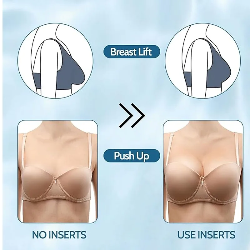 بيكيني وسادة الصدر مجموعة البكيني رفع مبطن البيكينيات ملابس السباحة النساء للنساء سيليكون سمكا تنفس الإسفنج البرازيلي الوسادة