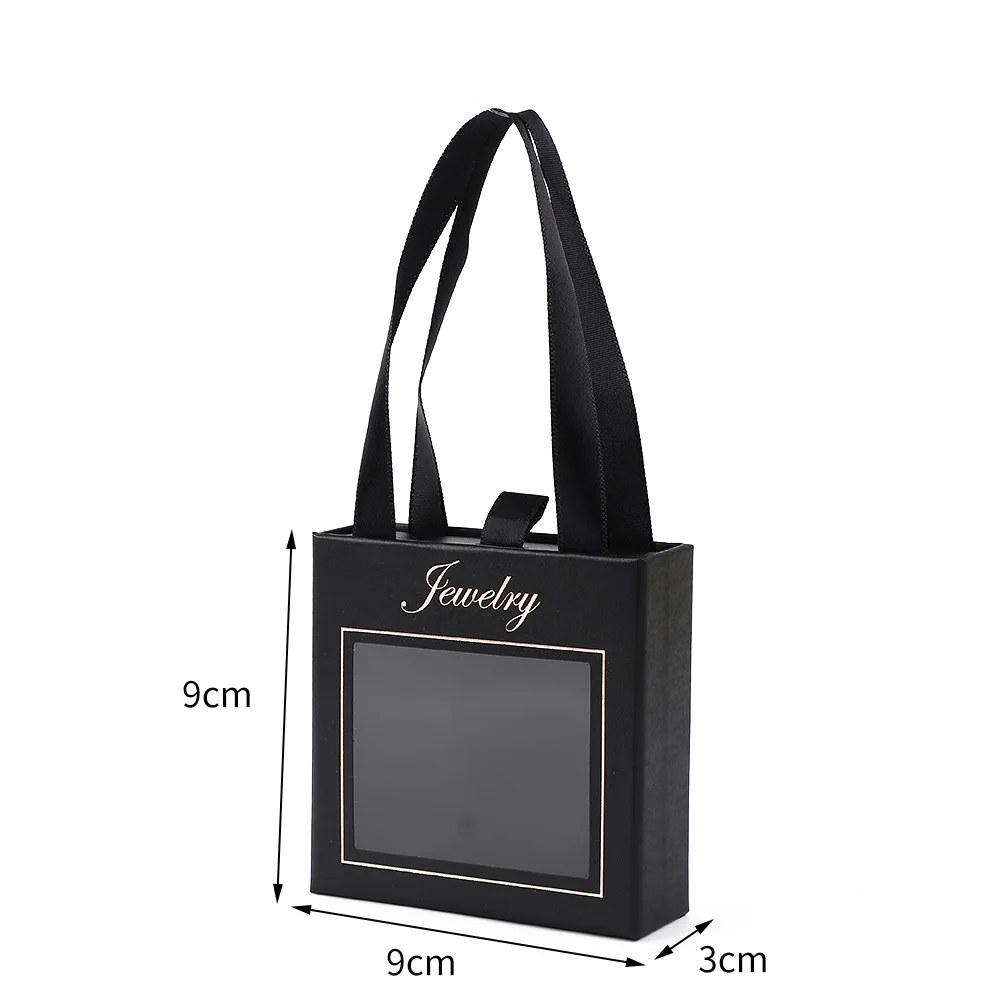 Geschenkverpackung Box Eleganter Schmuck Organizer Fall Ring Ohrringe Halskette Box Samtgefütterte tragbare Schmuckschatulle für Schmuck zu Hause