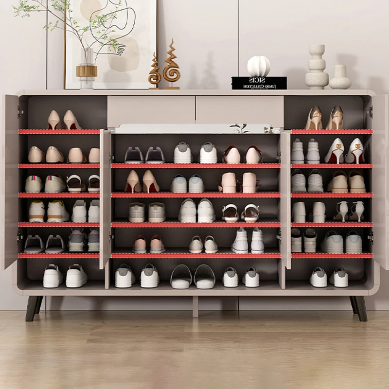 Entrance Display Shoe Rack Dust Proof Designs Multilayer Luxury Shoe Rack European Modern Muebles Para El Hogar Decoration