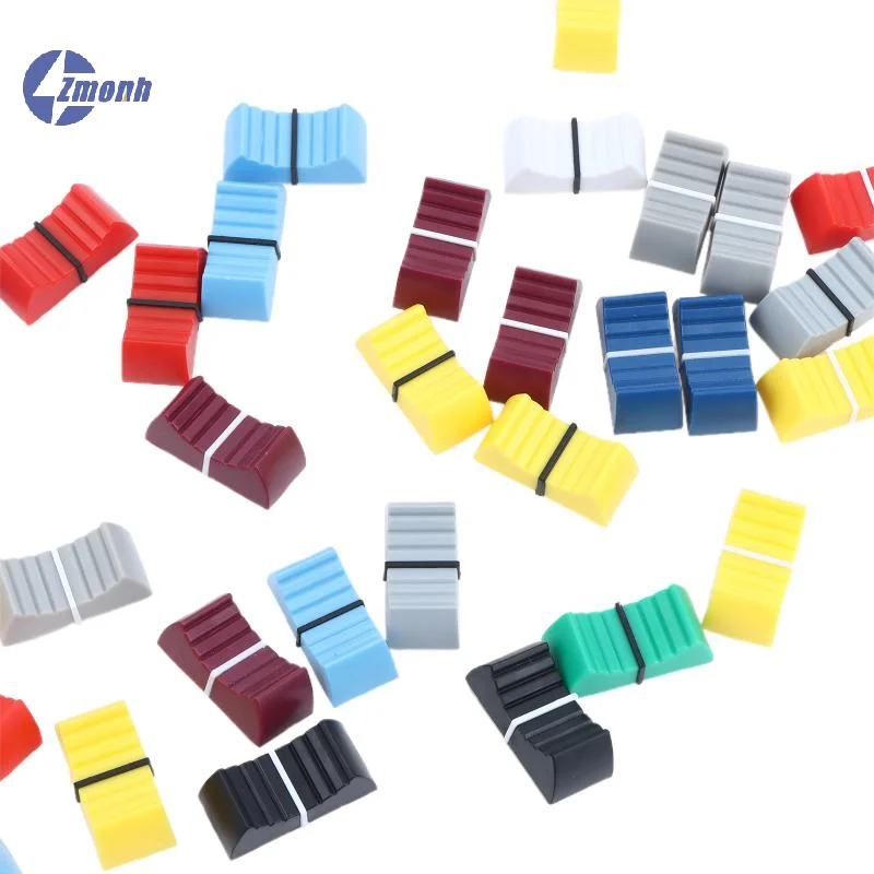 New！10Pcs 1X8 2X4MM Mixer Electronic Keyboard Sliding Potentiometer Plastic Cap Fader Cap Knob Push Button Jack Push Cap