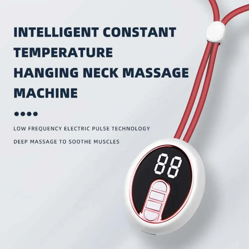 

Lntelligent Micro Current Neck Massager Hot Compress Ten Pulse Pain Relief Hanging Device Cervical Spine Body Legs Hands Massage