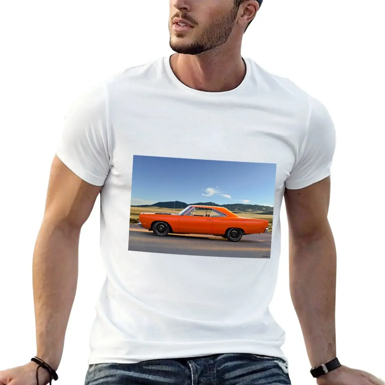 1969 Plymouth Roadrunner T-Shirt rapper graphic tees anime Aesthetic clothing designer t shirt men