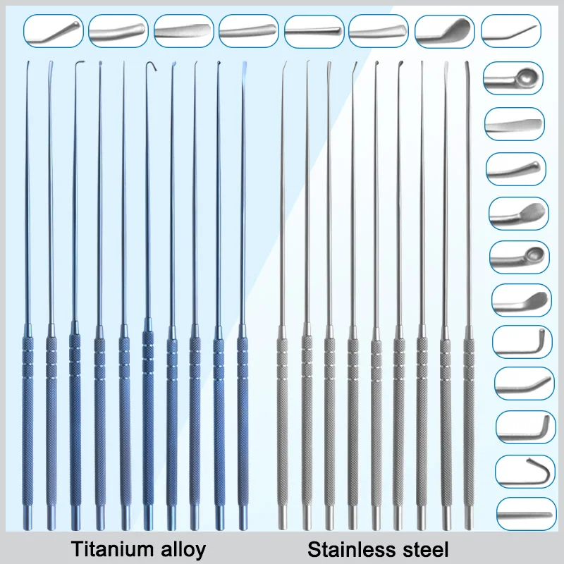

1pcs Micro Nerve Hook Micro Spatula Dissectors Stainless Micro Curette Neuro Surgical Instruments
