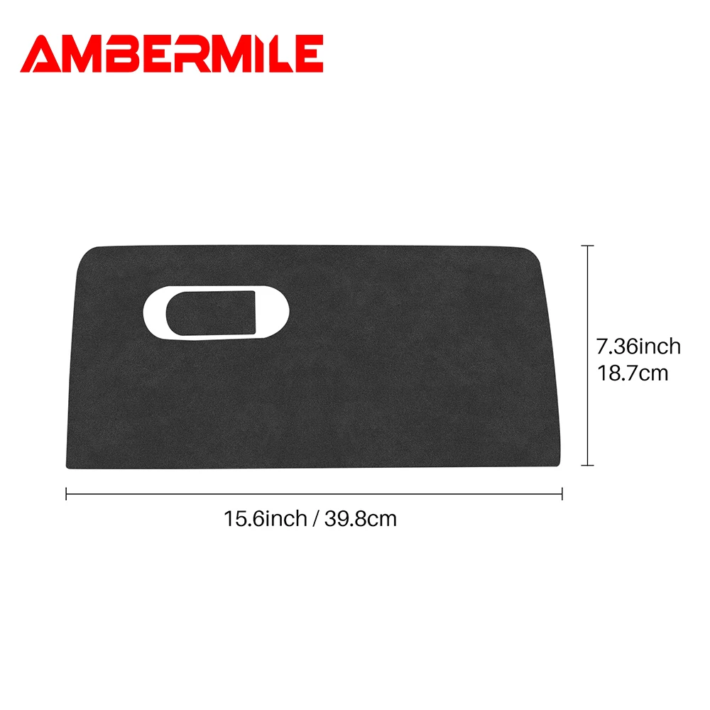 For Mini Cooper Countryman U25 2024 2025 Car Co-pilot Storage Box Panel Suede Carbon Texture PU Leather Interior Sticker 1piece