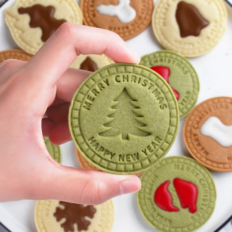 1Box 3D Cartoon Animal Cookie Cutter Flower Xmas Tree Chocolate Mold Biscuits Baking Mold Birthday New Year Cookies Accessories view 2