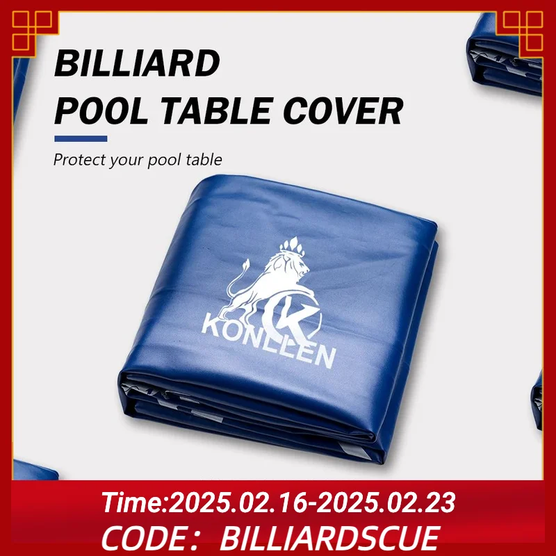 KONLLEN Funda para mesa de billar con polipiel resistente y cubierta impermeable y resistente a desgarros para mesa de billar