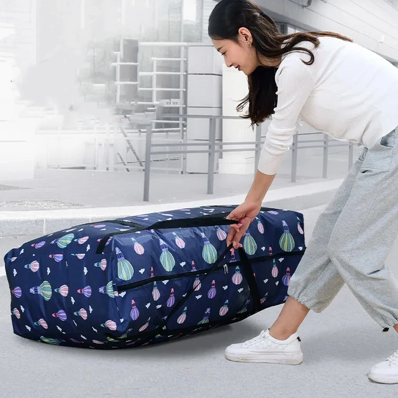 Large-capacity Quilt Clothing Storage Bag Oxford Cloth Moving Packing Luggage Bag Moisture-proof Organizer Travel Storage Bag