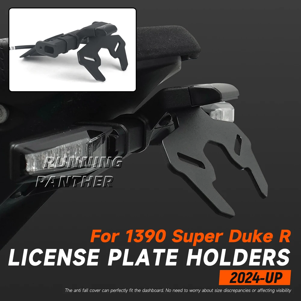 Motorcycle Rear Short Tail Stock License Plate Holder Tailstock Frame Bracket Kit For 1390 Super Duke R 2024-UP