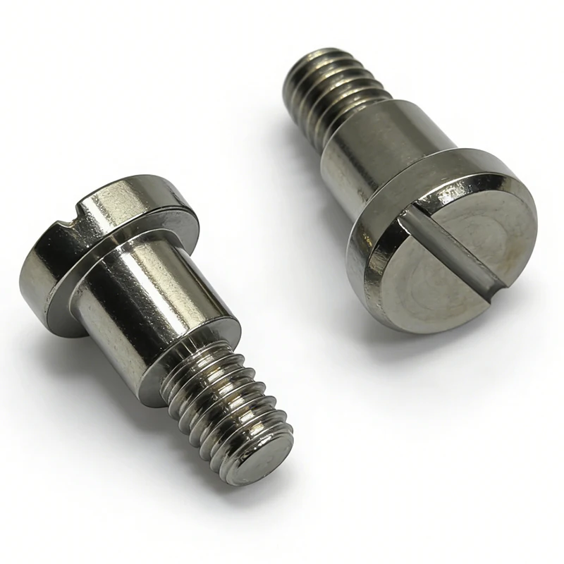 OEM CNC Turned Stainless Steel Slotted Shoulder Screw Custom Precision Step Shoulder Bolt CNC Machining Service Parts