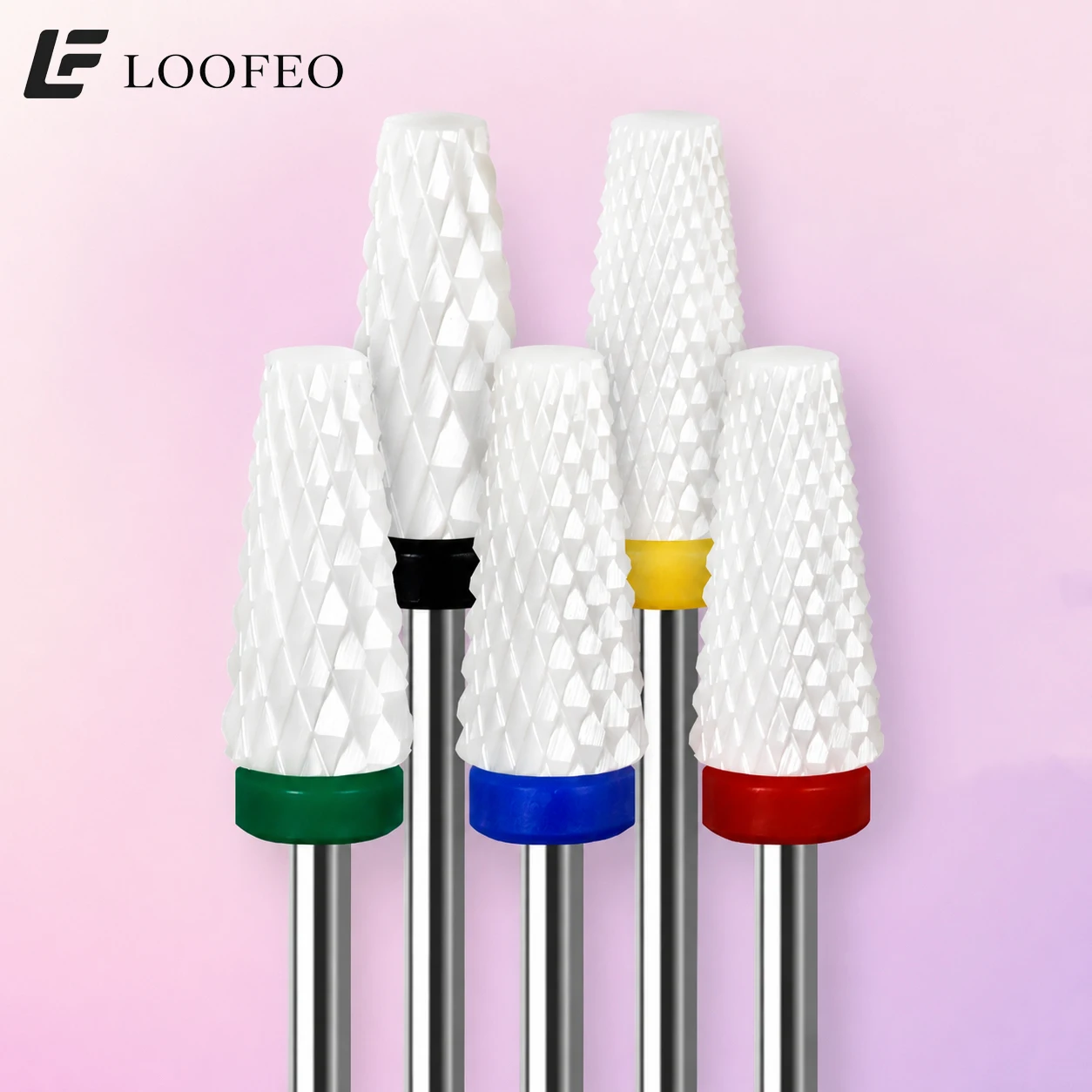 1pc Trapezoid Ceramic Nail Drill Bit Milling Cutter for Manicure E-File Bits for Acrylic Gel Removal Burrs Cuticle Mill Bits