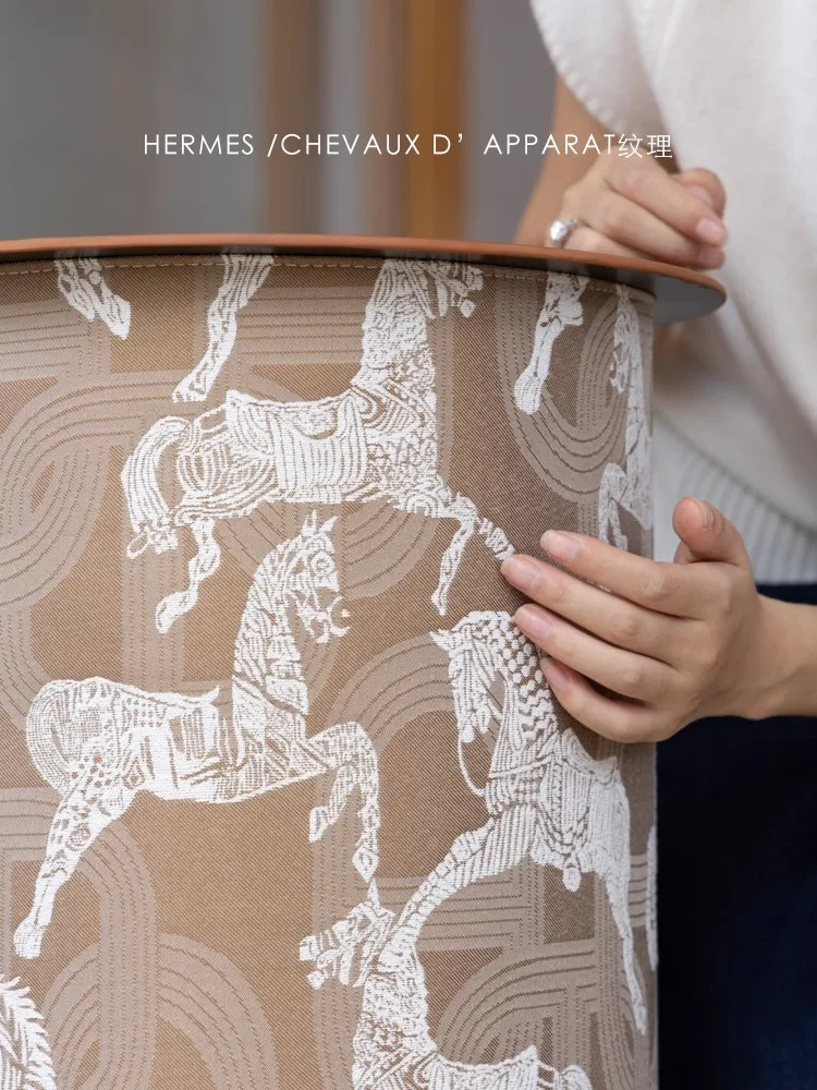Advanced Artistic Creativity Royal Horses Stainless Steel Tea Table Home Use Bedroom Unique Design Storable Items Side Table