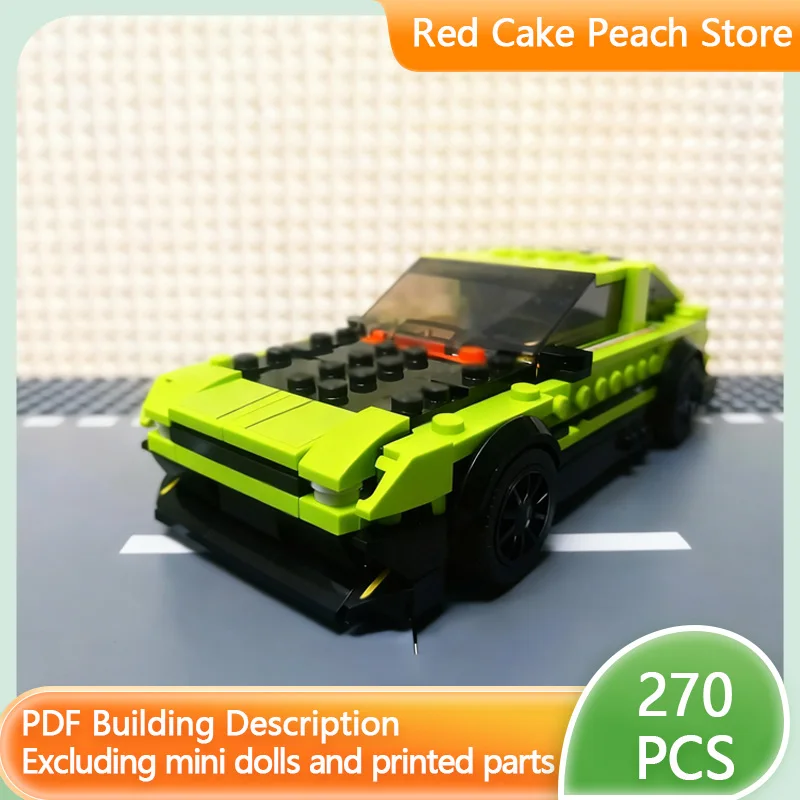 

Модель скоростного гоночного автомобиля MOC, строительные кирпичи AE86, двухдверный спортивный автомобиль, модульная технология, детские праздничные подарки, сборка игрушек, костюм