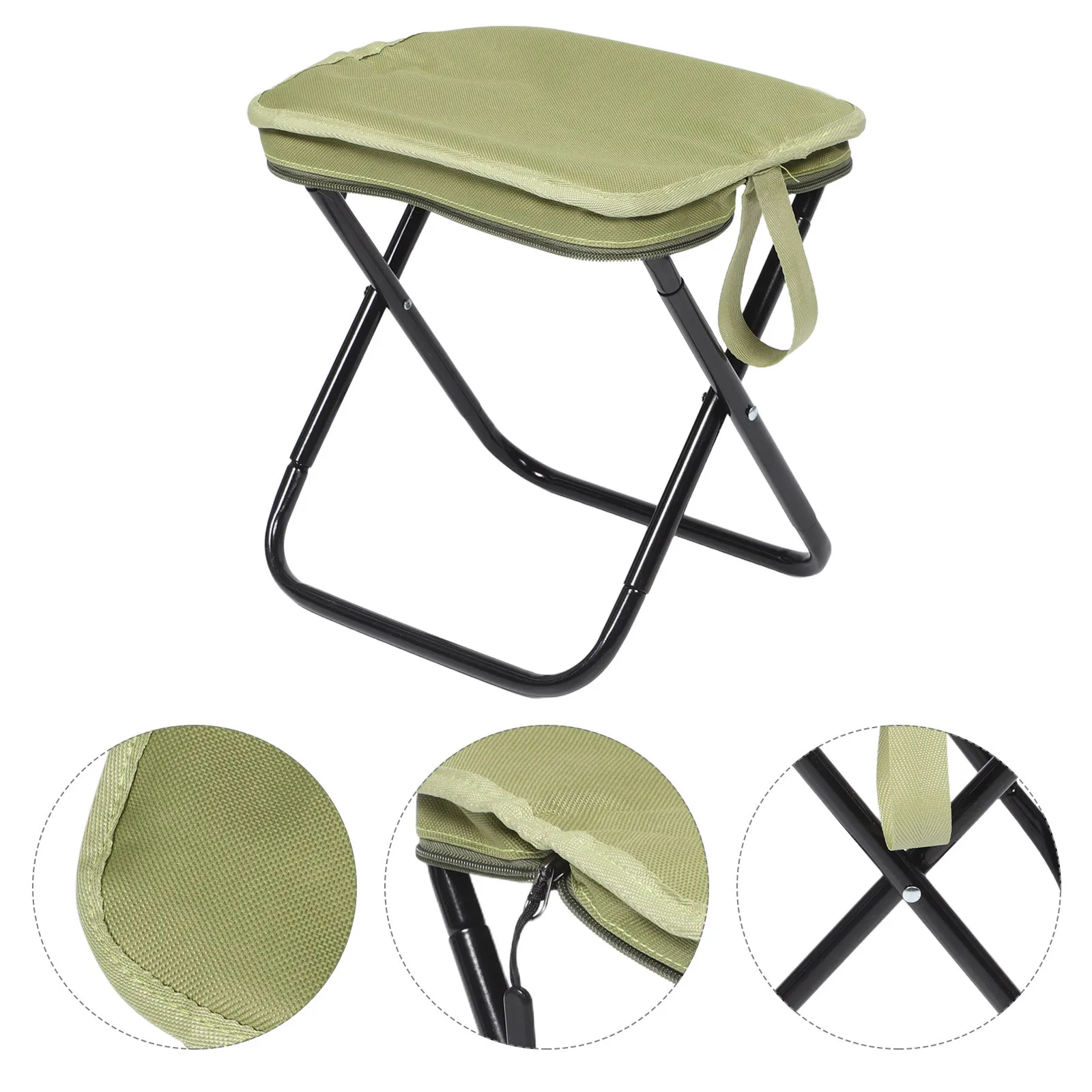 

Foldable Portable Horse Slat Gardening Folding Stool Fishing Backpack Lightweight Carrying Chair Camping Handbag Foot