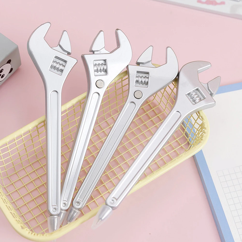

6pcs Wrench Ballpoint Pen Novelty Realistic Shape Magnet Design Smooth Writing Portable Unique Party Gift for Students